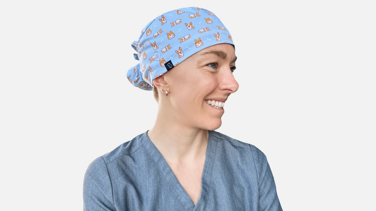 Bun scrub cap banner