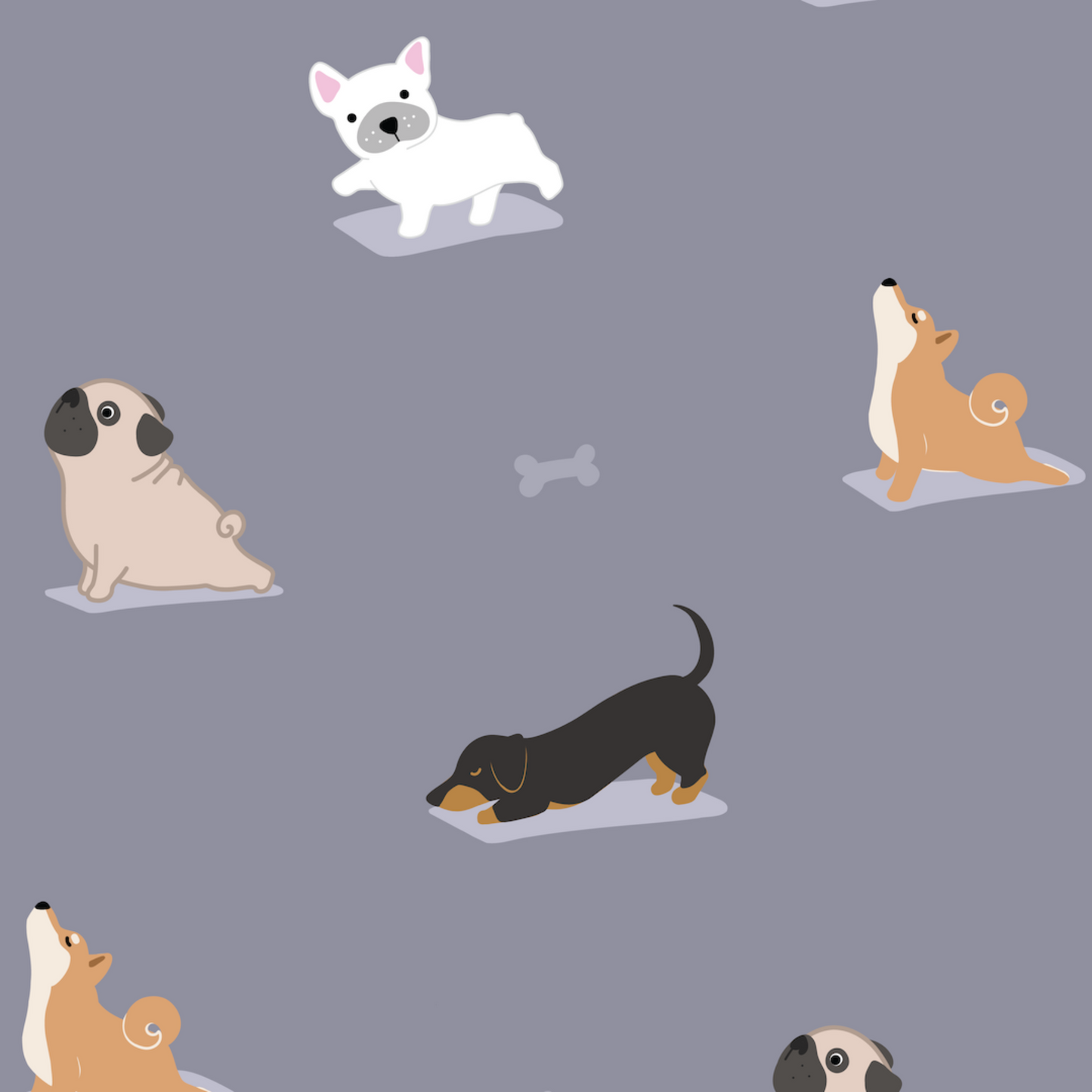 Down Dog graphic print