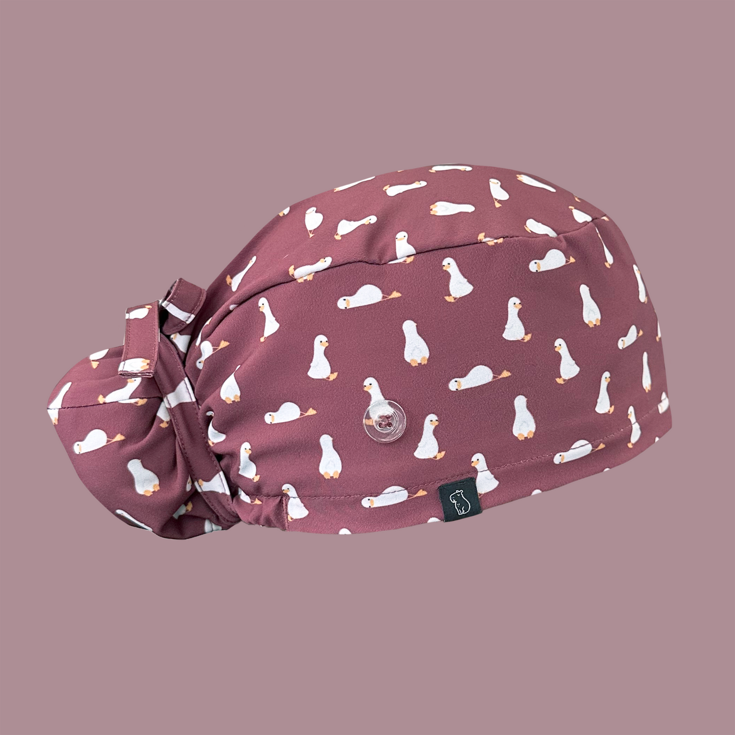 Bun scrub cap: What the Duck profile