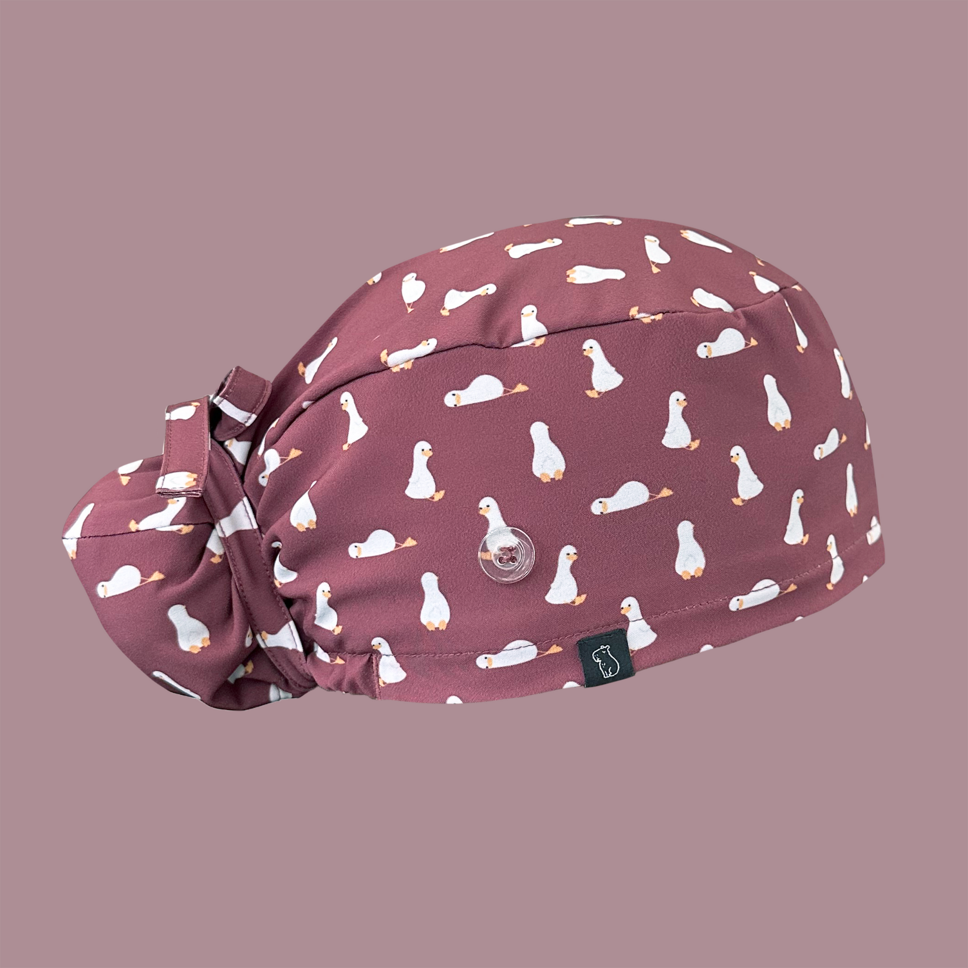 Bun scrub cap: What the Duck profile