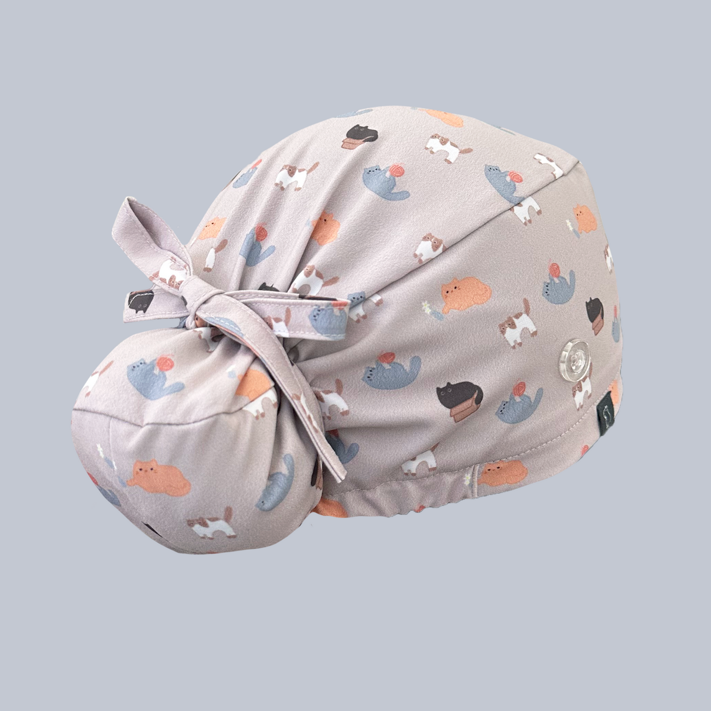 Bun scrub cap: Just cat things rear