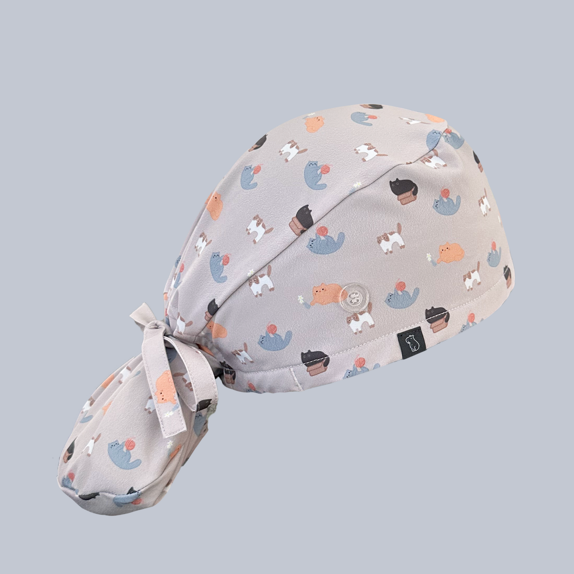 Ponytail scrub cap: just cat things