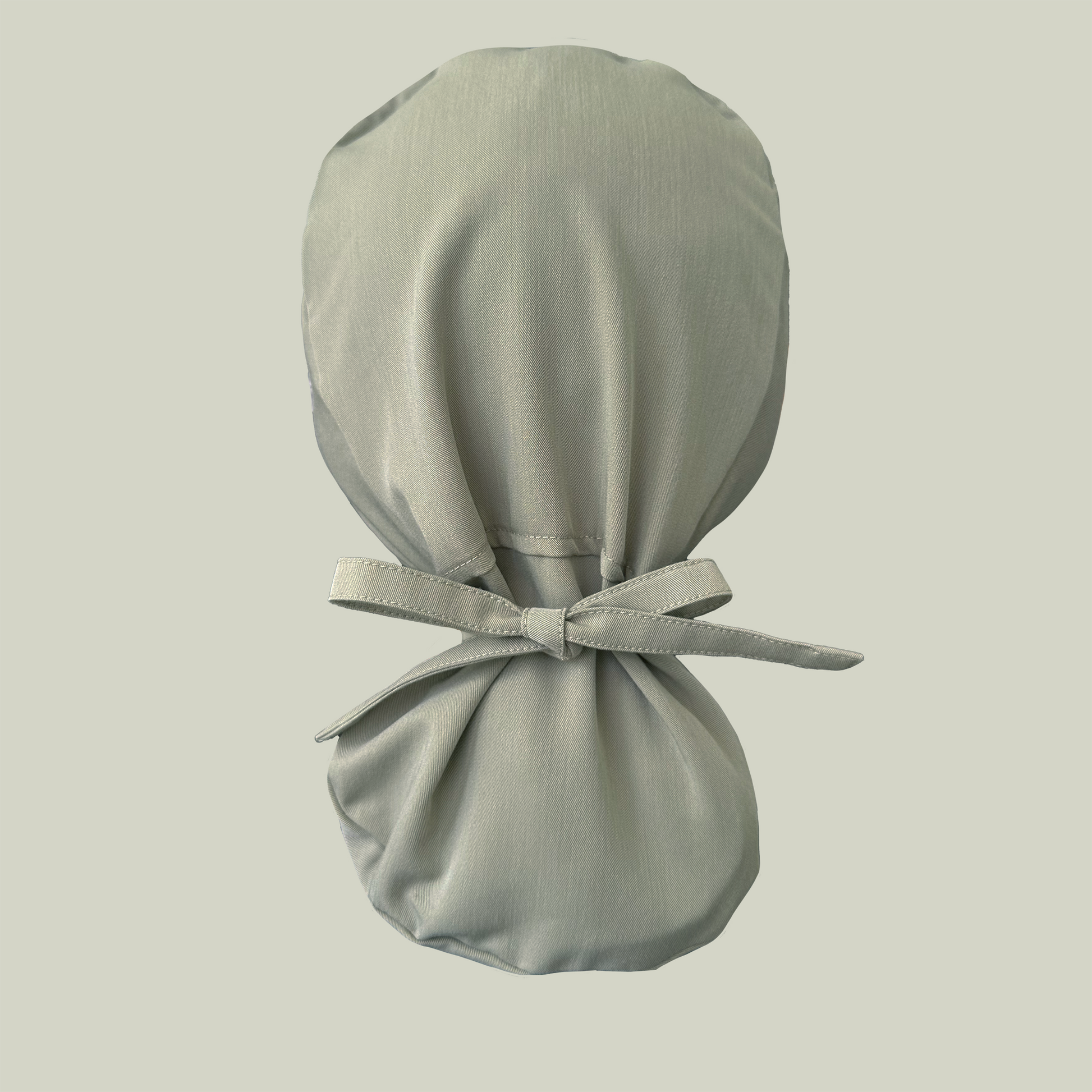 Ponytail Scrub Cap Olive Rear
