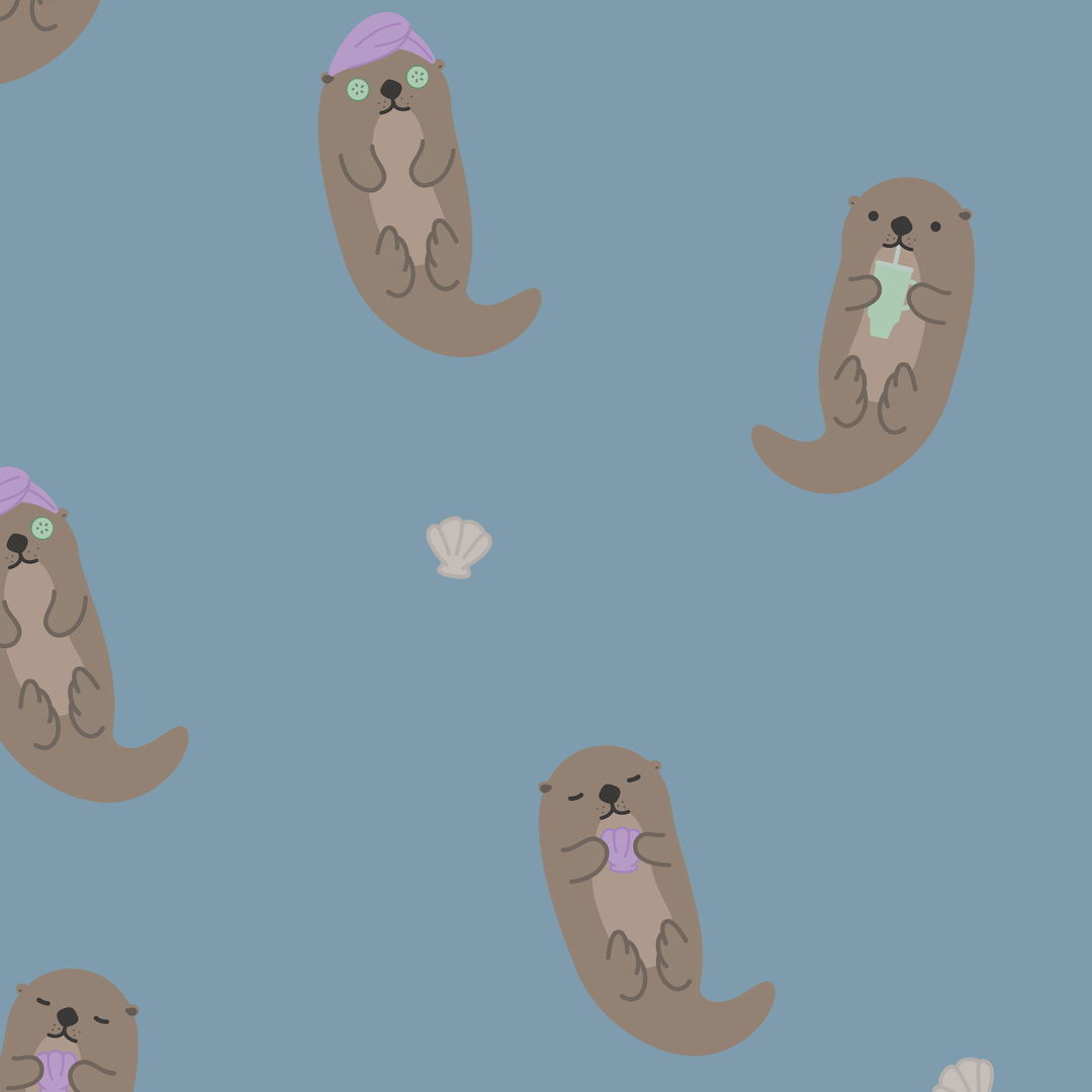 Otter-ly Unbothered Illustration Swatch