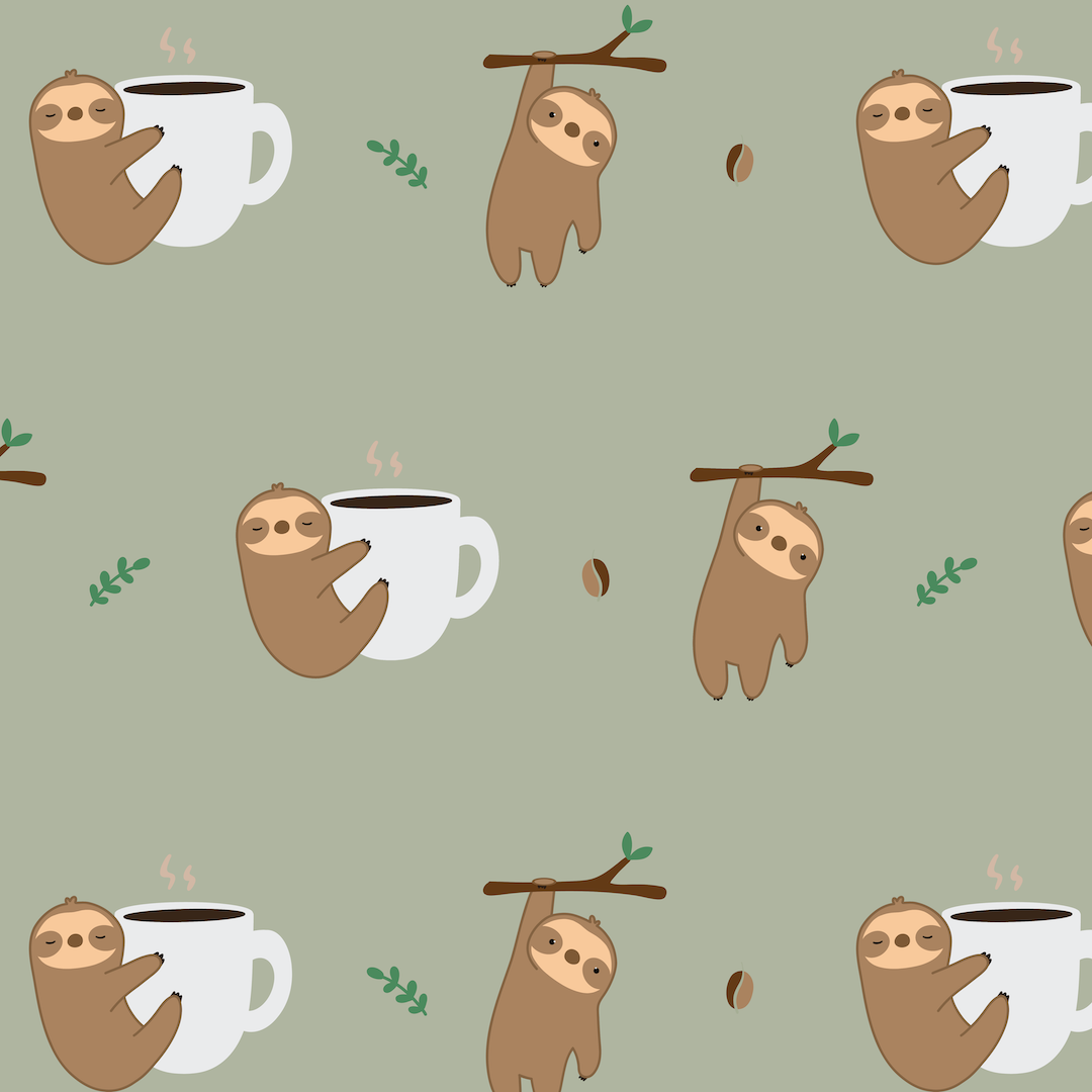 Capy Sloth-ing Around Print