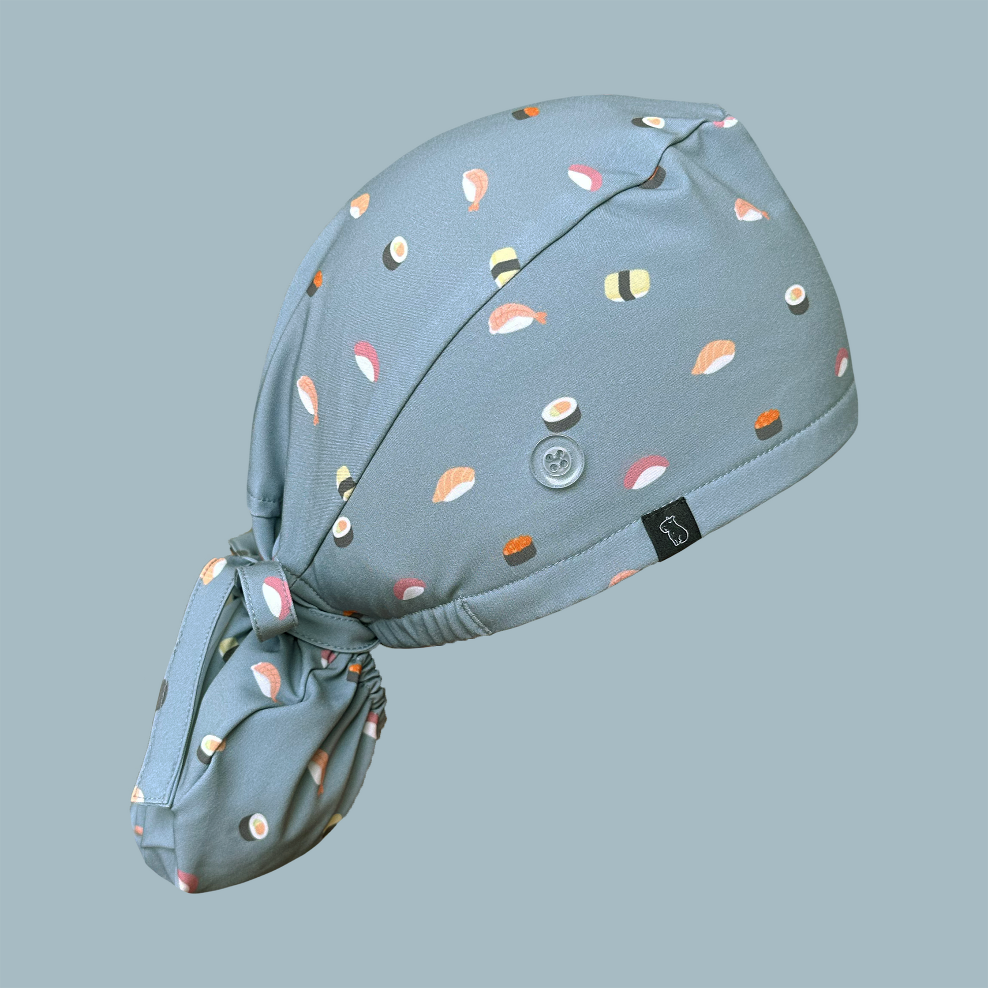 Ponytail scrub cap: Sushi Land
