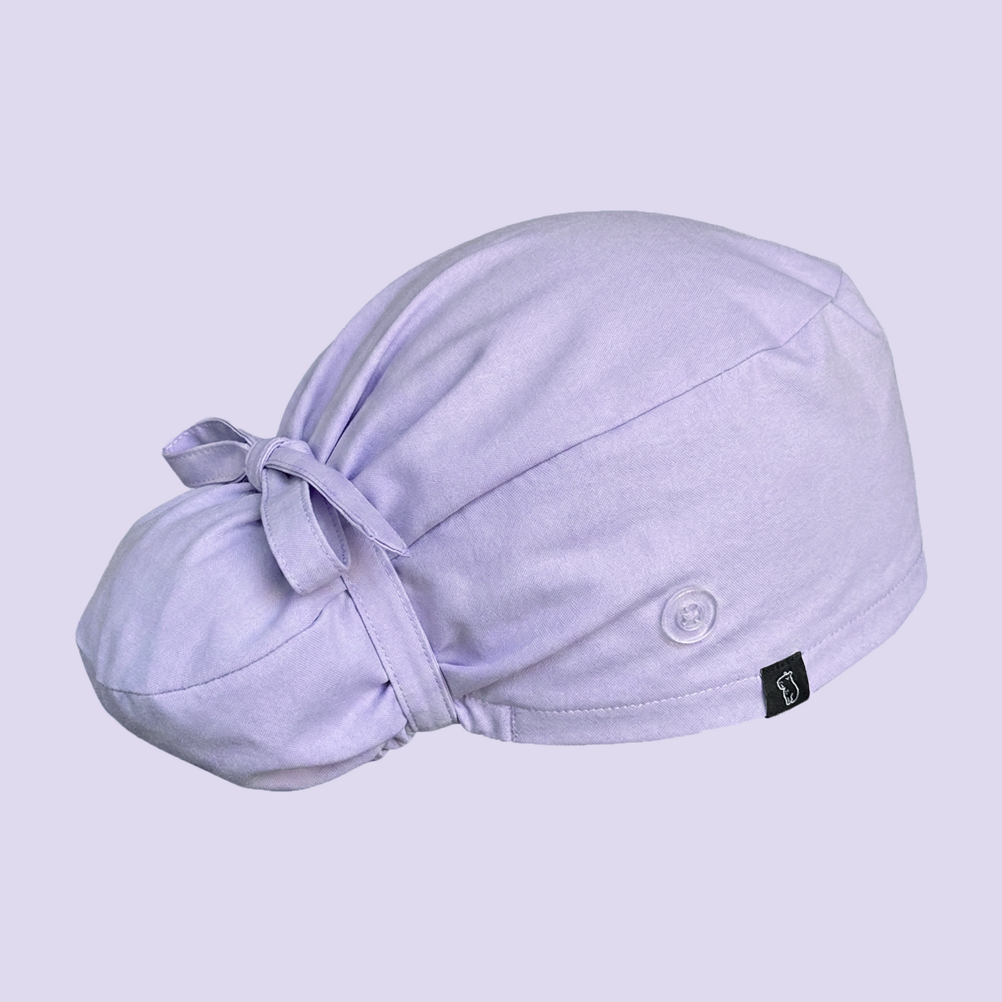 Bun cap in solid light purple