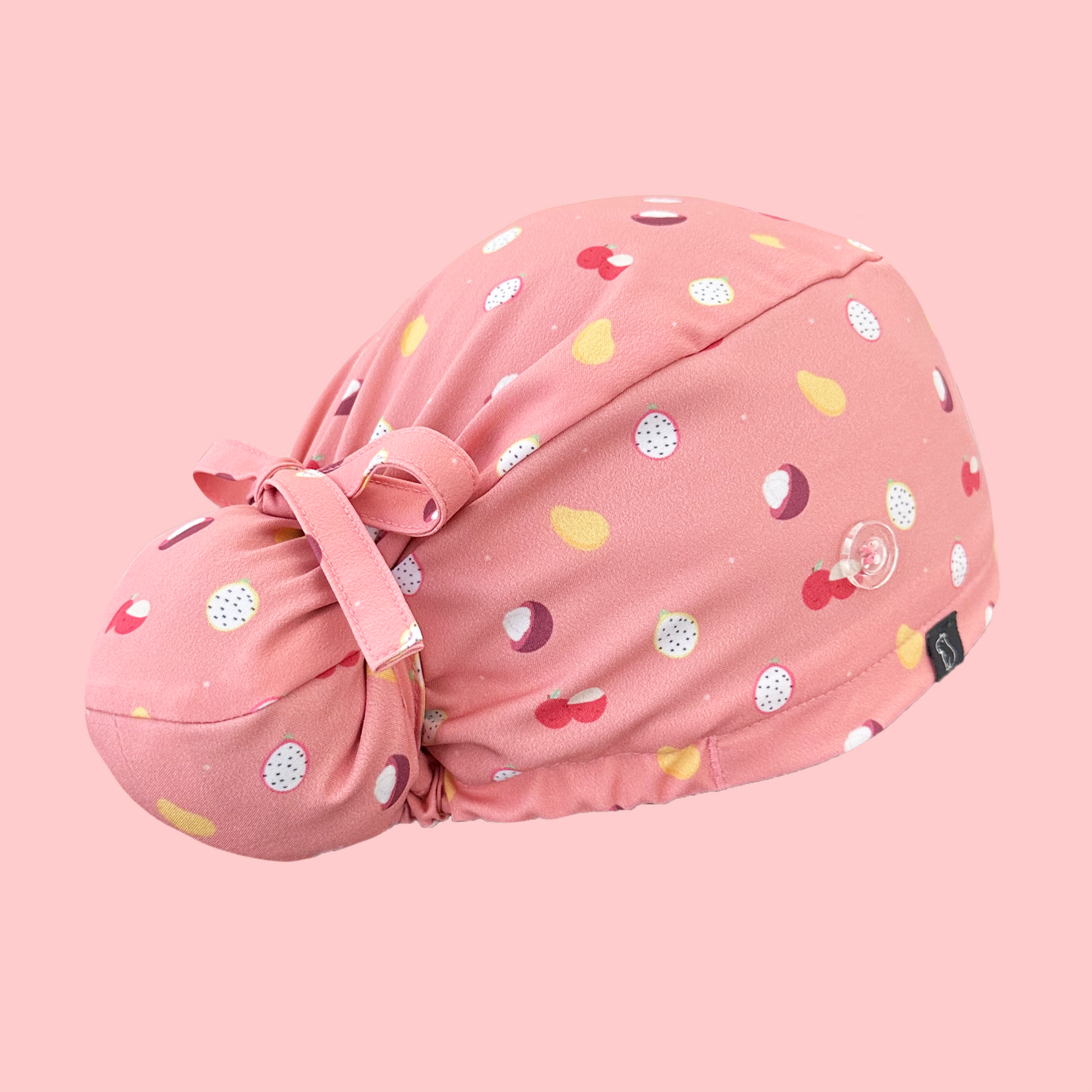 Bun scrub cap: tropical fruit rear