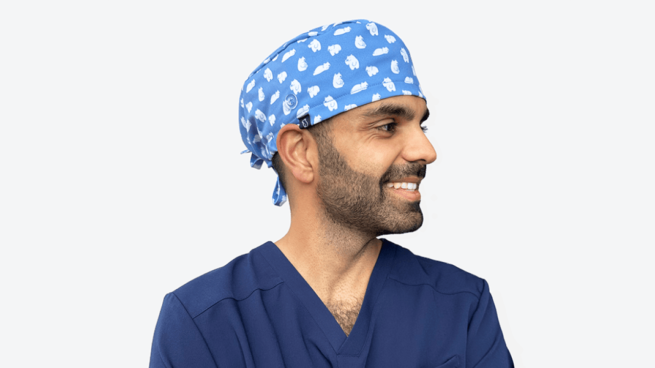 Classic scrub cap banner