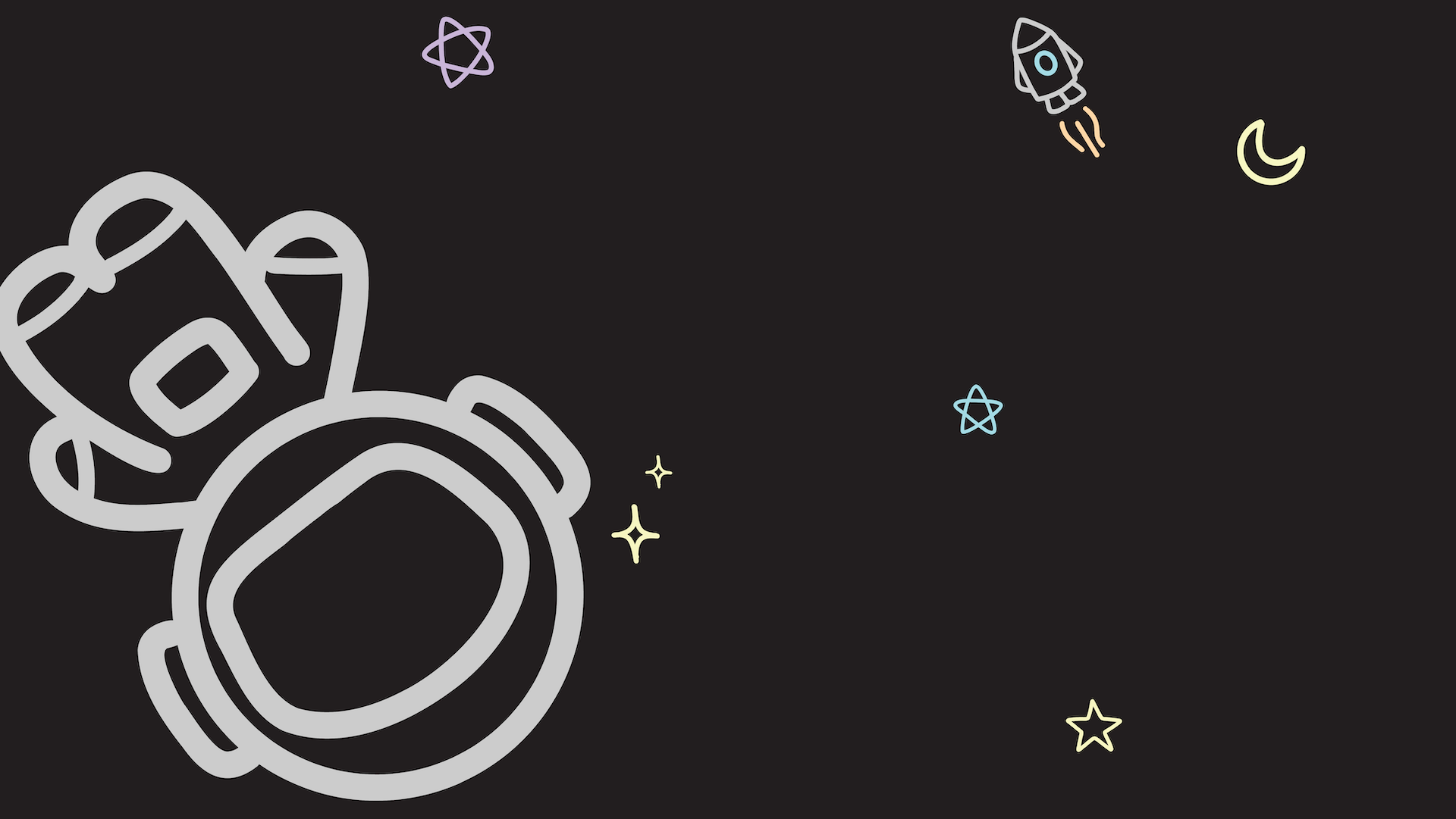 Capy Drop banner with blast off astronaut