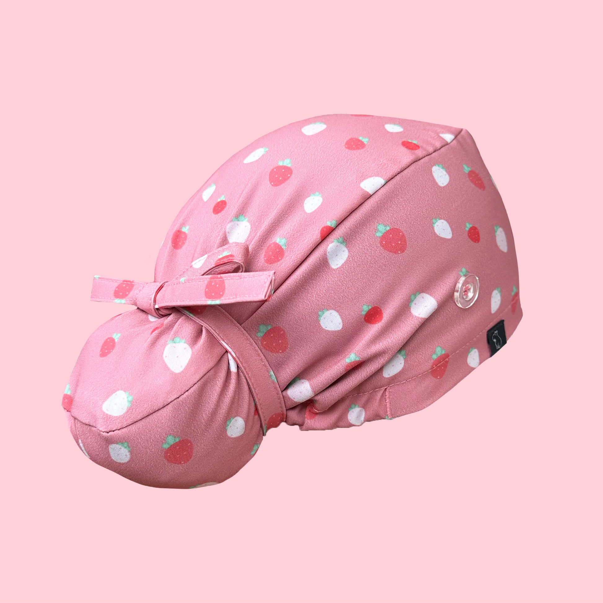 Bun Scrub Cap: Berry rear