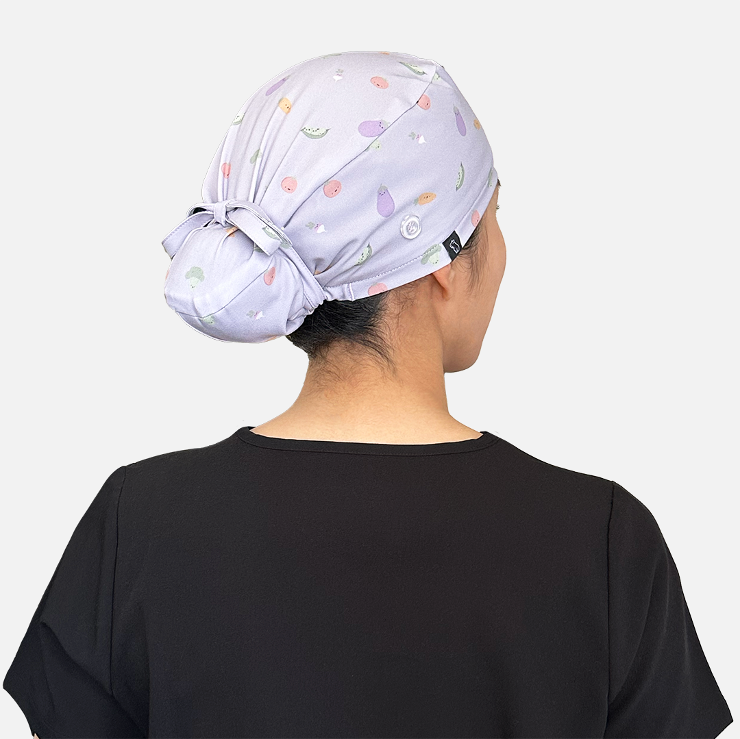 Bun Cap Veggie Woes Model Rear