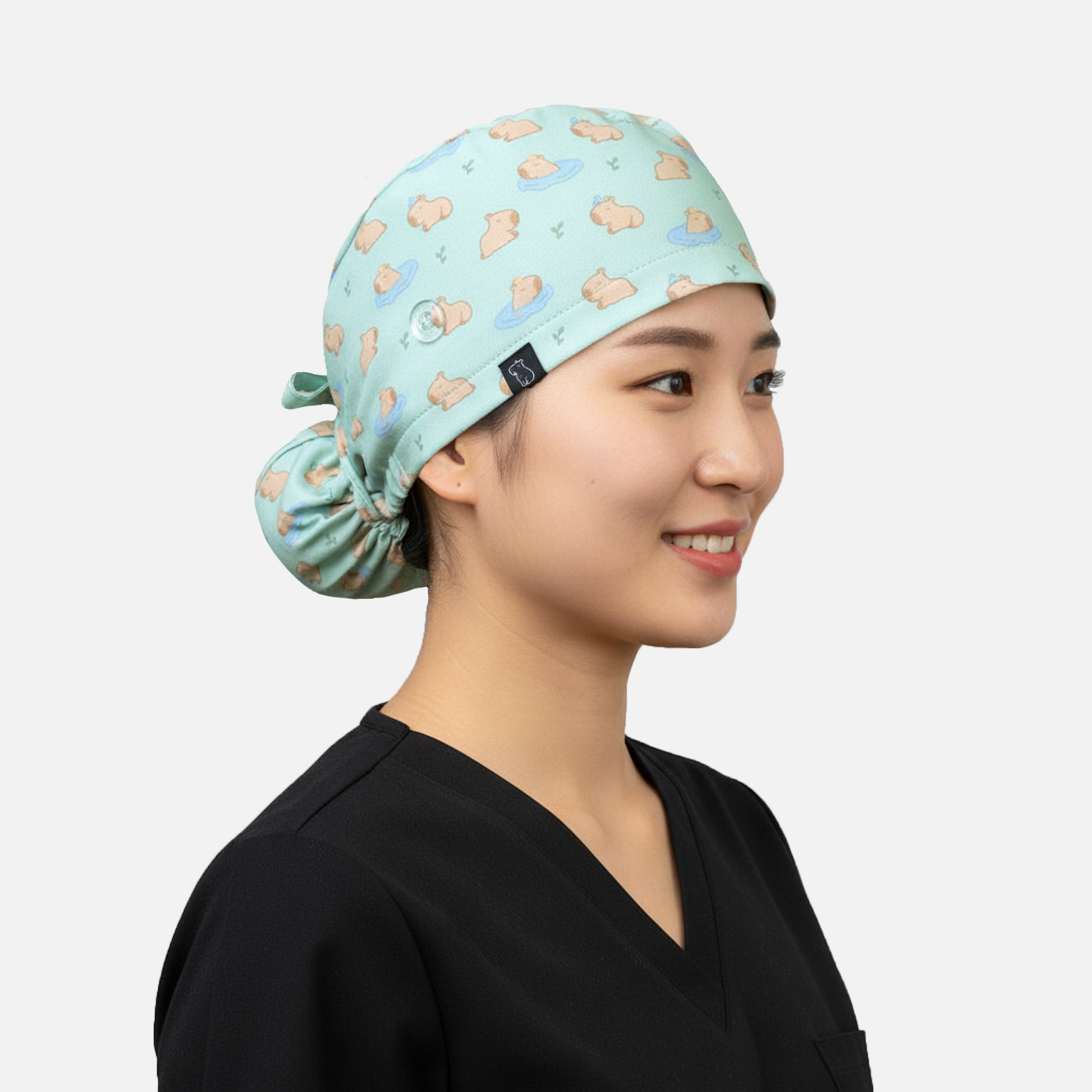 Bun Scrub Cap: Content Capybara model