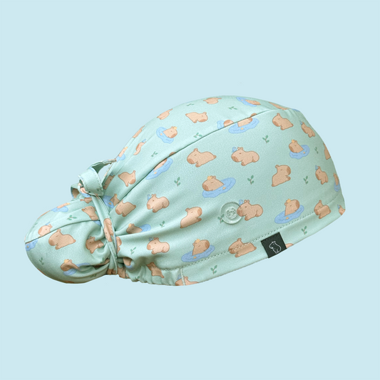 Bun Scrub Cap: Content Capybara profile