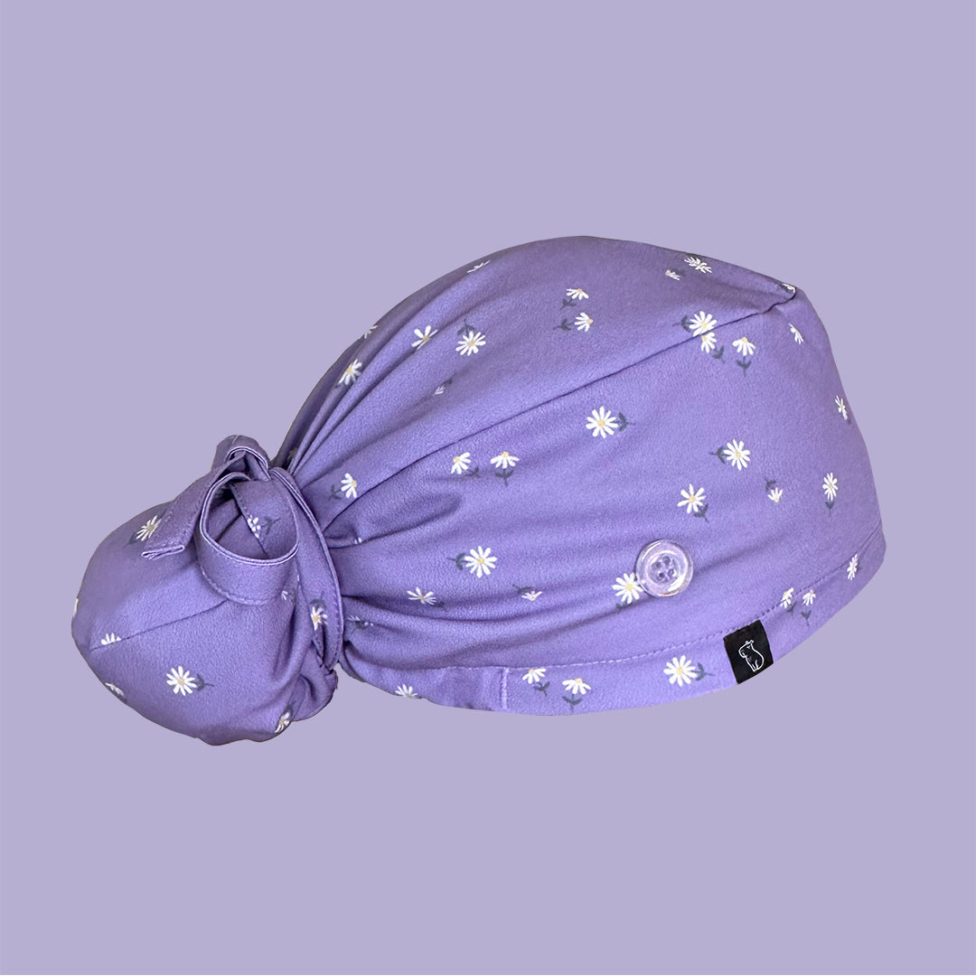 Daisy Bun Scrub Cap Rear