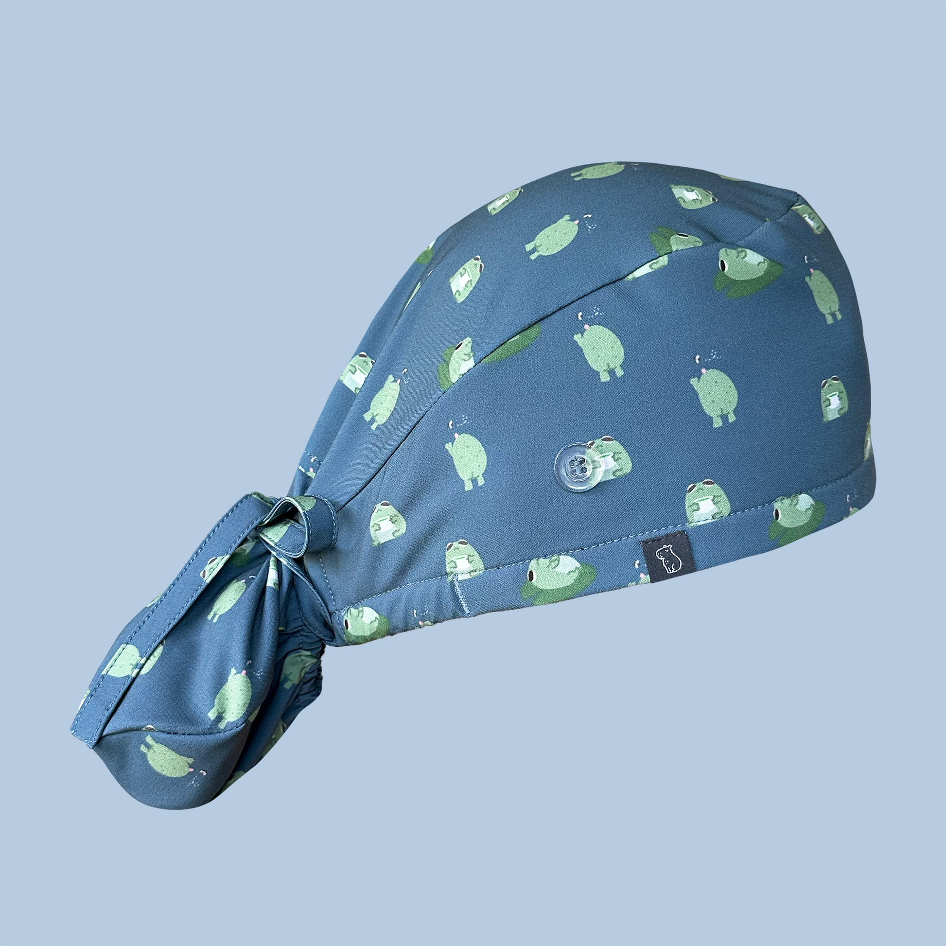 Ponytail cap with frog print