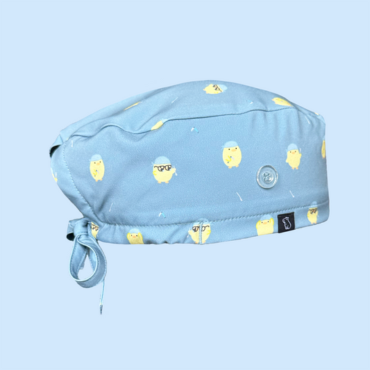 Classic cap profile view in healthcare chick print