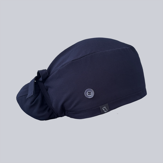 Bun Cap: Navy