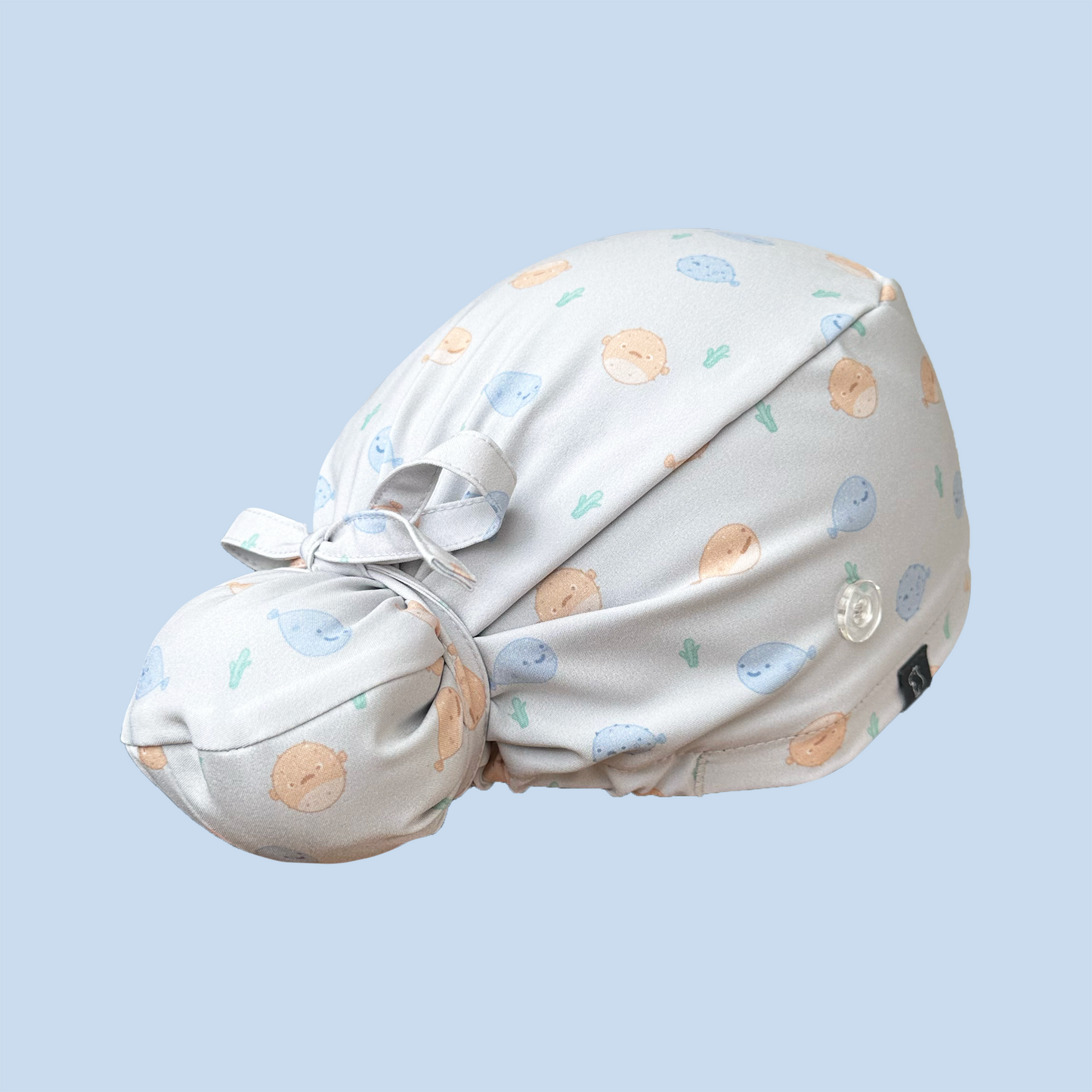 Bun Scrub Cap: Puffer Panic rear
