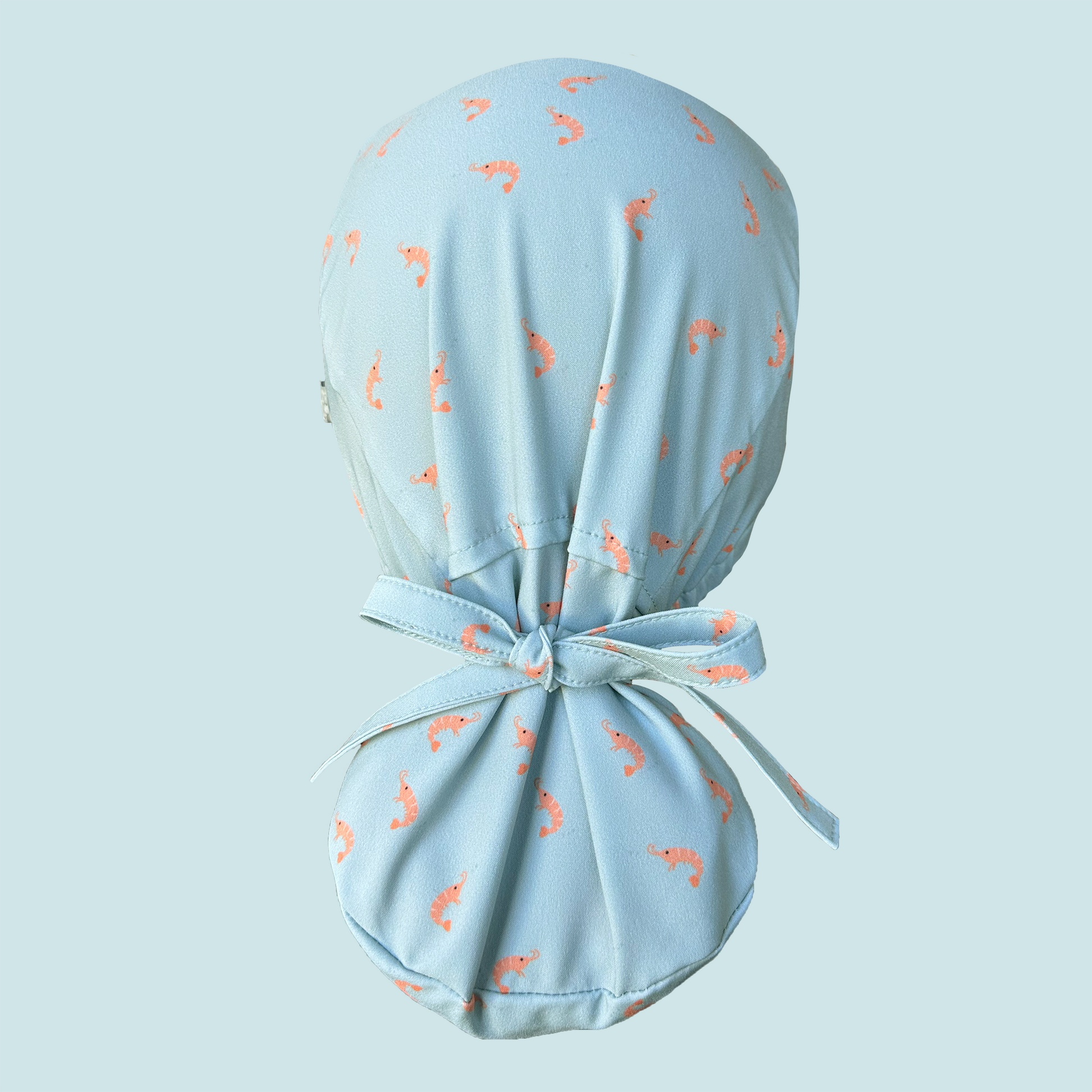 Ponytail cap with shrimp print