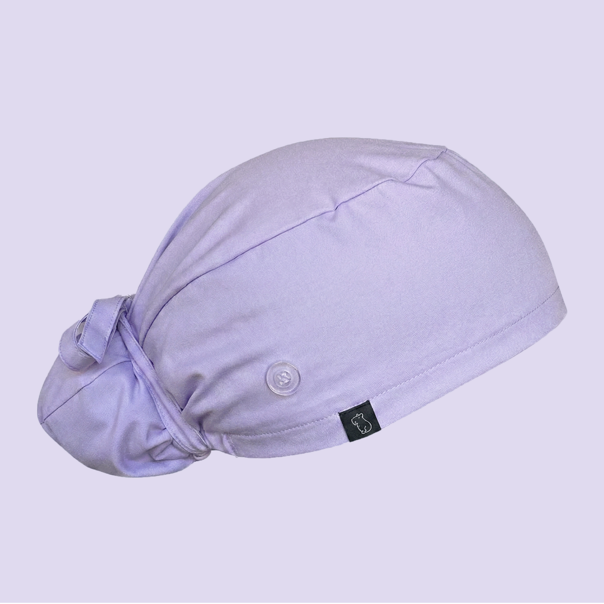 Bun cap in solid light purple